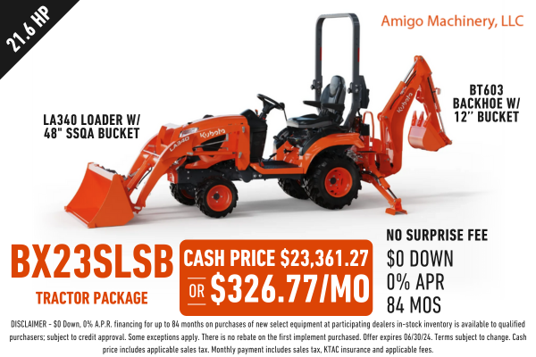 BX23SLSB Amigo Tractor Package (2)